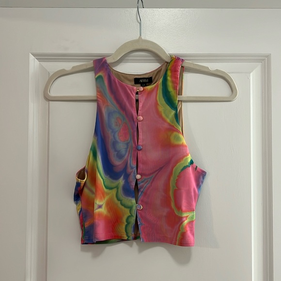 AFRM- CALABRA MESH CROP TOP - Picture 1 of 3